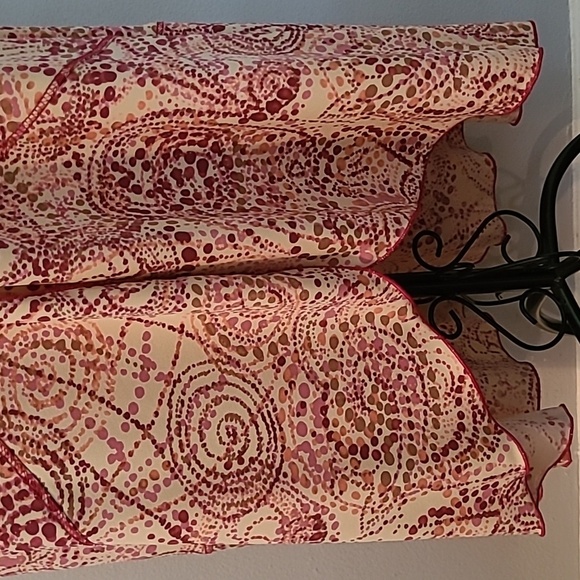 MIXIT Geometric Paisley Asymmetrical Midi Maxi Halter Dress Sz 8 Vintage Y2K - Picture 5 of 15